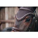 Kentucky Horsewear Fly Veil Long Stone & Pearl - Brown