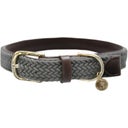 Kentucky Dogwear Geflochtenes Nylon-Hundehalsband grau