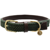 Kentucky Dogwear Plaited Nylon Dog Collar, Olive Green