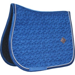 Kentucky Horsewear Saddle Pad Basic Velvet Jumping - Navy