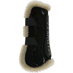 Artificial Sheepskin Tendon Boots bamboo Elastic Black