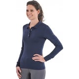 Polo a Maniche Lunghe DELORAN TECH - Blu Navy
