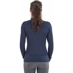 BUSSE Langarm-Polo Shirt DELORAN TECH, navy