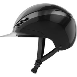 Каска за езда AirLuxe CHROME с дълъг визьор, shiny black