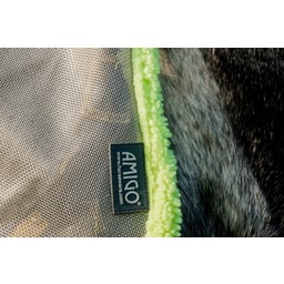 Horseware Ireland Amigo Flymask  Silver/Lime - Horse