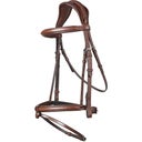 Geneva Bridle, English Combined, Brown/Silver