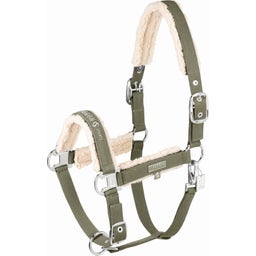 Halter DENIM DOUBLE PIN TEDDYFLEECE, Dusty Olive - X-Full