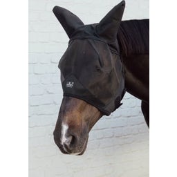 Kentucky Horsewear Soundless Fly Mask, Black - Cob